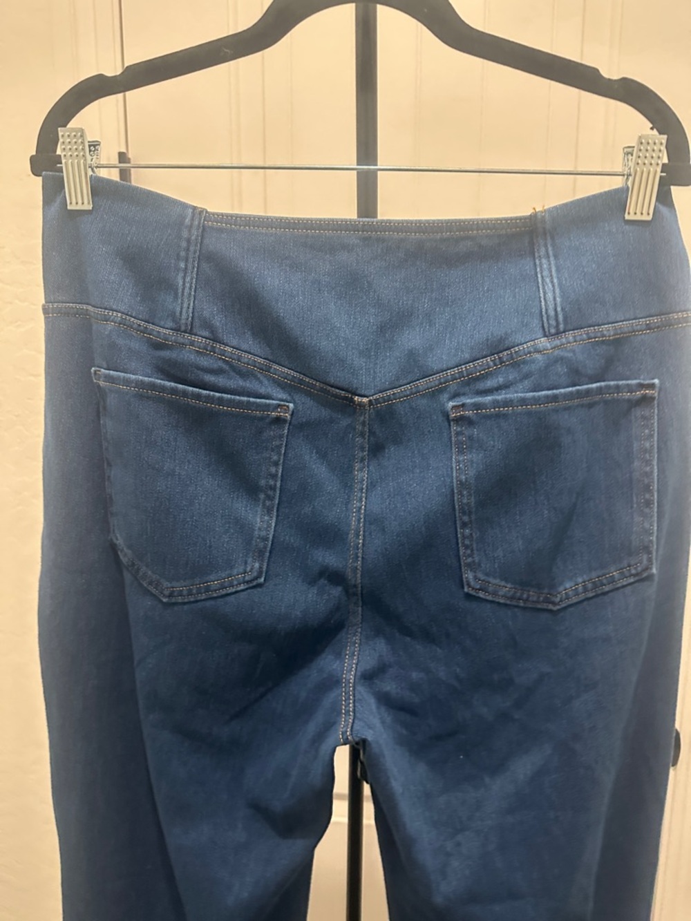 Halara Flex High Waist Crossover Pocket Flare Stretch Washed Casual Jeans Sz XL - Picture 7 of 16